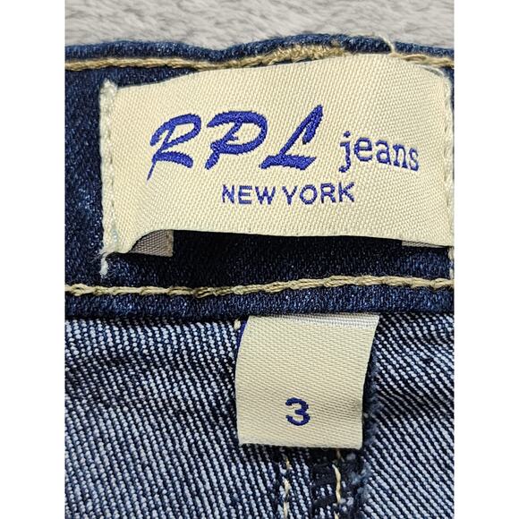 RPL Jeans New York High Rise Skinny Jeans Size 3 Juniors Blue Dark Wash Stretch - Picture 6 of 13